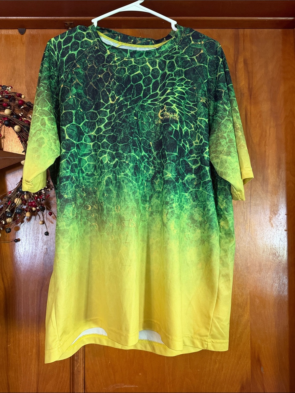 Men's Short Sleeve Performance Tee - Yellow Green Ombre